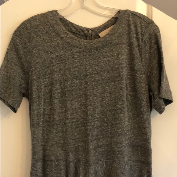 LOFT gray flowy t shirt dress - Picture 1 of 6